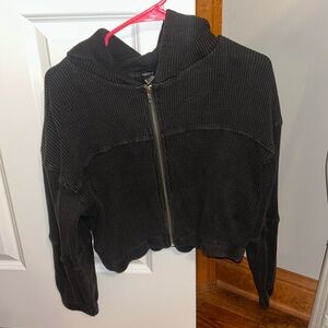 Forever 21 Cropped Zip Up Jacket Size Medium